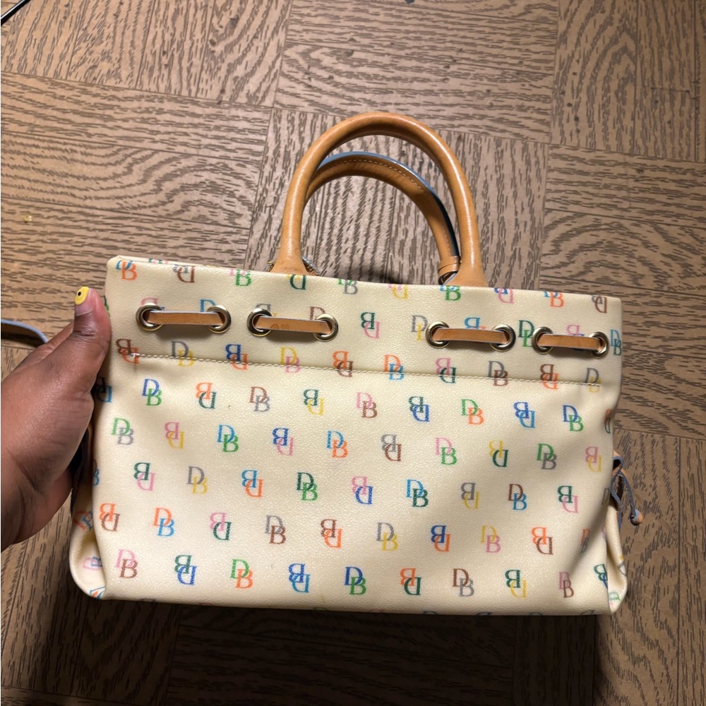 Dooney & Bourke Multicolor Logo Satchel - Picture 5 of 5